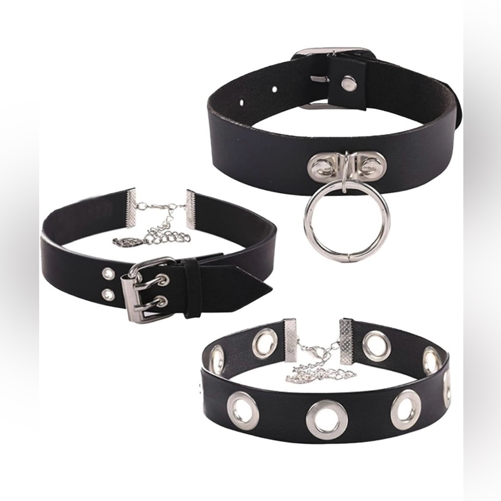 Set of 3 Gothic-style Chokers